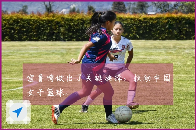 宫鲁鸣做出了关键抉择，救助中国女子篮球。